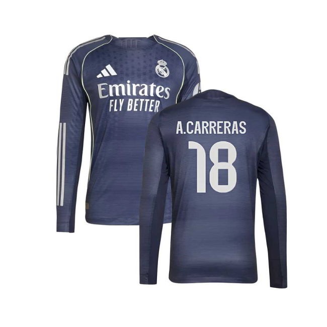 2025-2026 RM Away Breathable Football Shirt (A.Carreras 18)