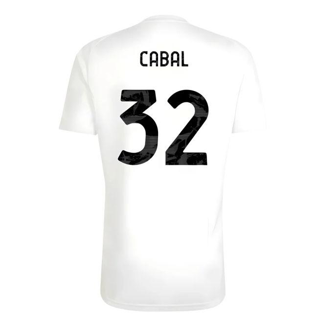 Juve Juventus Training Tee White Cabal #32 Authentic Design Licens...