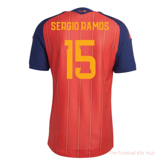 2026-2027 Spain Authentic Home Shirt (Sergio Ramos 15)