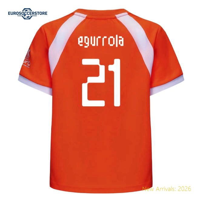 Durable Kids Football Team Egurrola Jersey 2025-2026 Quick-dry