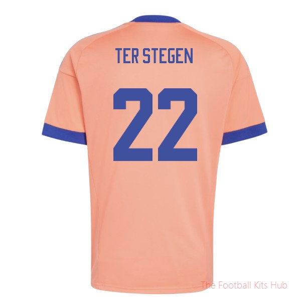 [LK] 2026/27 Germany Away Goalkeeper Shirt (Coral Fusion) (Ter Stegen 22)