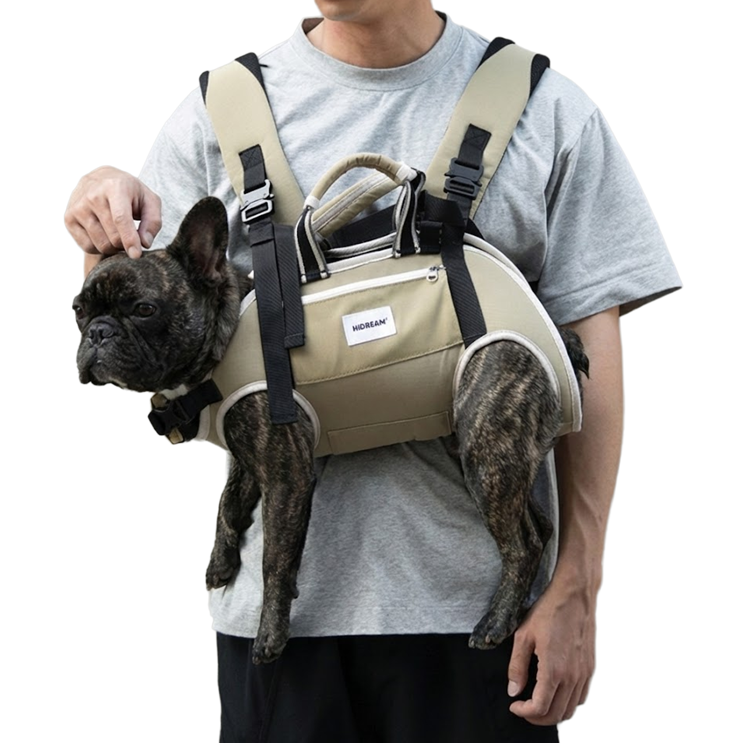 Street-Ready Pawvoyage Frenchie Backpack Carrier – Soft Hands-free Do...