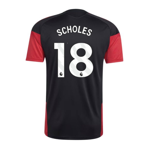 [DDJ] 2026-2027 Man Utd Training Jersey (Black) (Scholes 18)