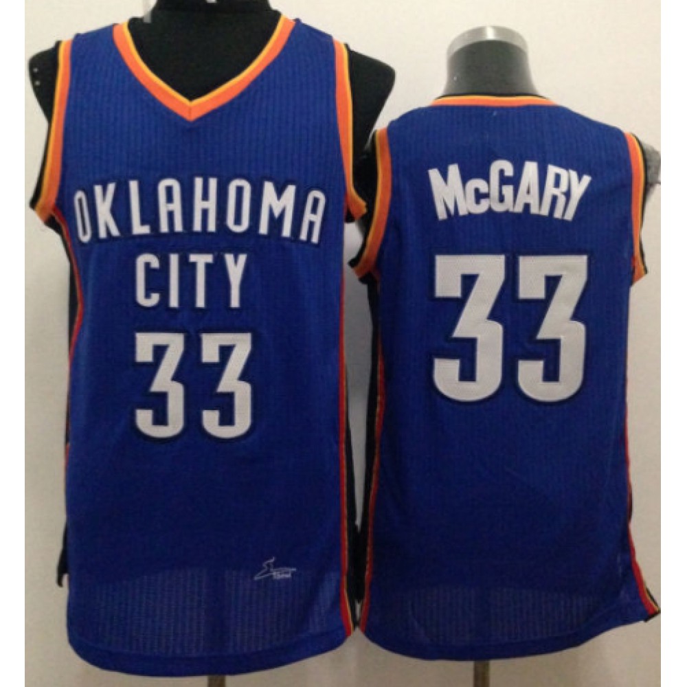 Collector's Item Modern Men's Thunder #33 Mitch Blue Basketball Jersey
