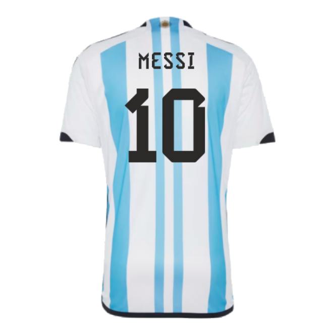 Quality Argentina 2022 World Cup Winners Home Shirt (Messi 10)