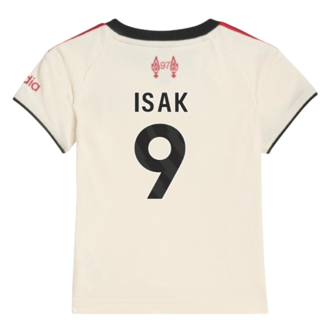 Match-Grade 2025-2026 LIV Away Economical Isak 9 Adults Soccer Je#398