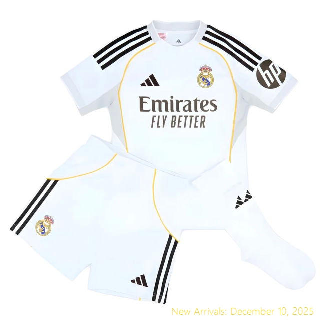 2025-2026 Real Madrid RM Professional Home Youth Kit - Sale Price