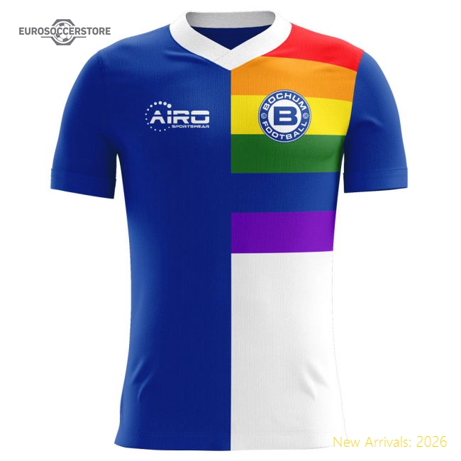 2025-2026 Vfl Bochum Home Fan Version Womens 2026 Bochum Shirt