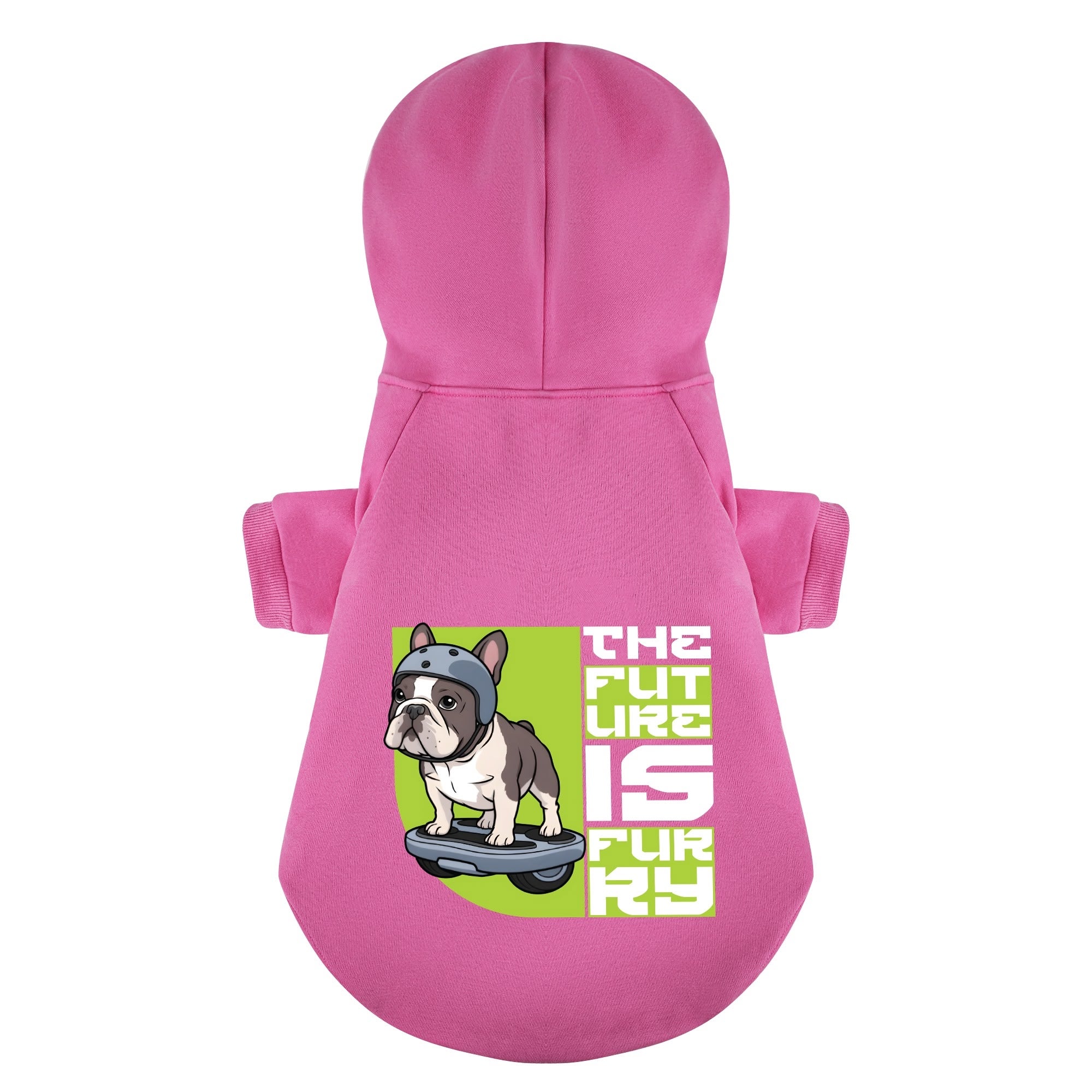 French Bulldog The Future Is Furry Personalized French Bulldog Hoodies