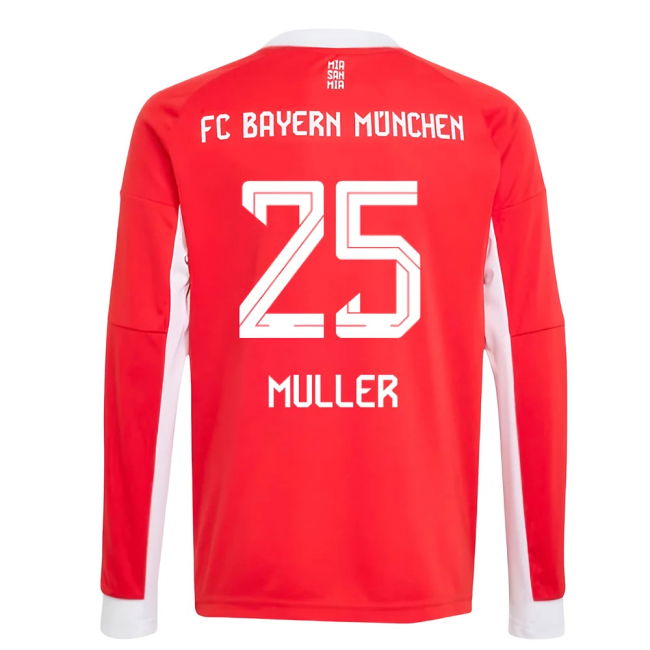 2025-2026 Bayern Home High Quality Shirt - Kids (Muller 25)