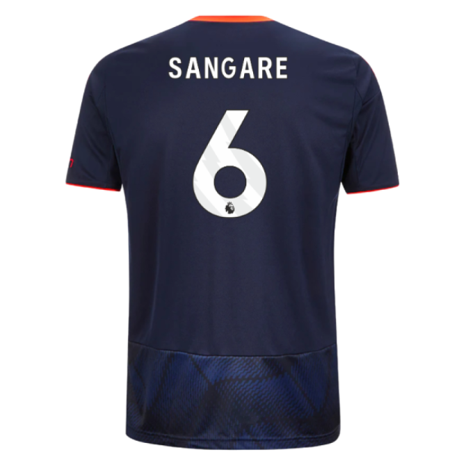 Men's 2025-2026 Nottingham Forest Third Shirt (Sangare 6)