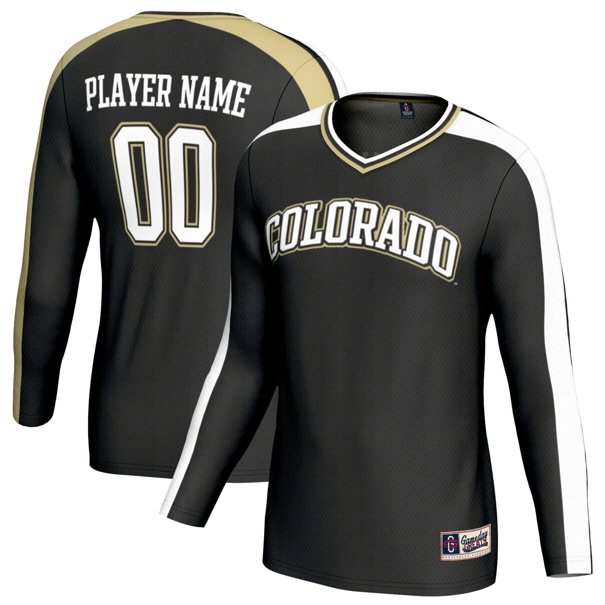 [DDG] Colorado Buffaloes GameDay Greats Unisex NIL Pick-A-Player Collegiate Women's Volleyball Lightweight Fashion Jersey - Black