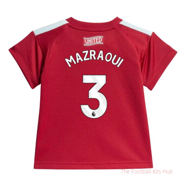 Breathable Replica Man Utd 2026-2027 Home Baby Kit (Mazraoui 3)