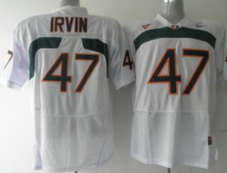 Men's None White 2024 official licensed Irvin White #47 replica Jersey