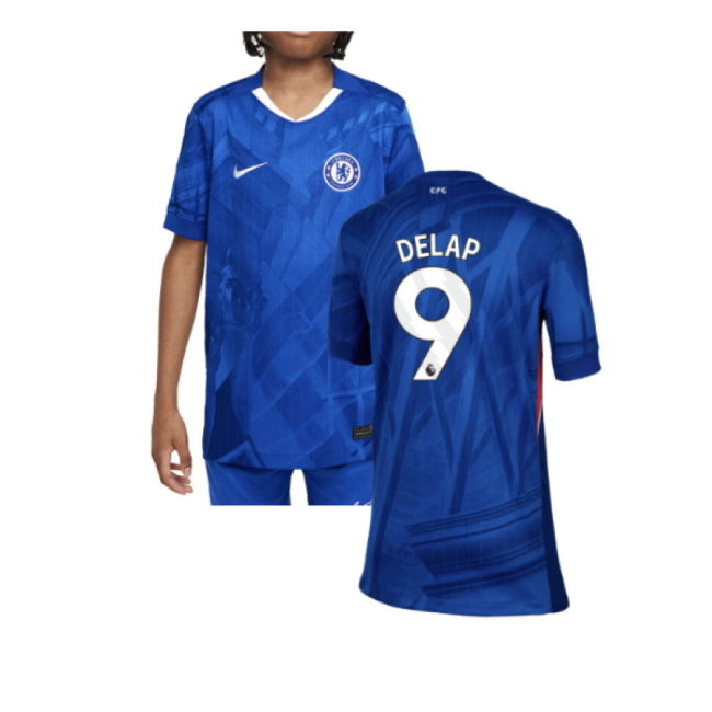 Chelsea 2025-20 Home Football Kit Delap Name & Number L M S Kids