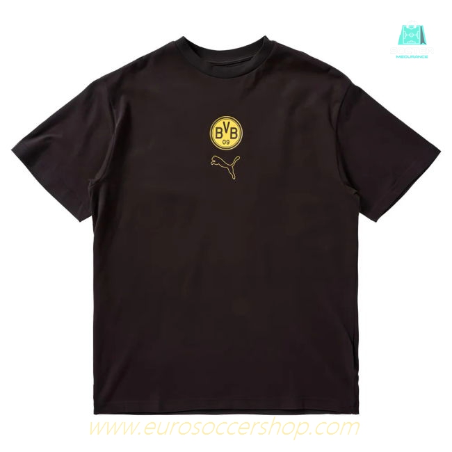 2025-2026 Borussia Dortmund FtblStatement Cellerator Tee - CL (Black) (Your Name)