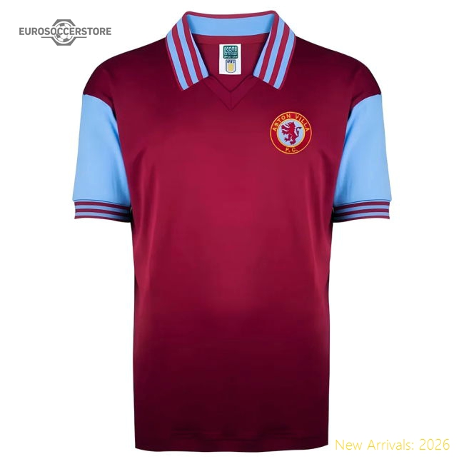 Authentic Aston Villa 1980 Retro Football Shirt - Premium Quality