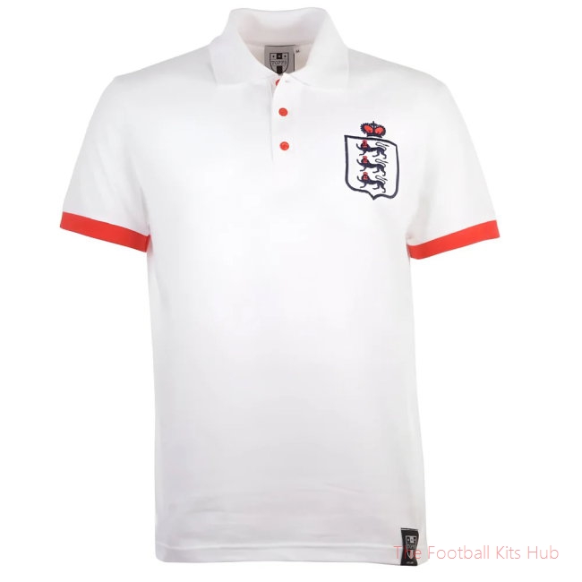 Men England White Polo Shirt UEFA Euro