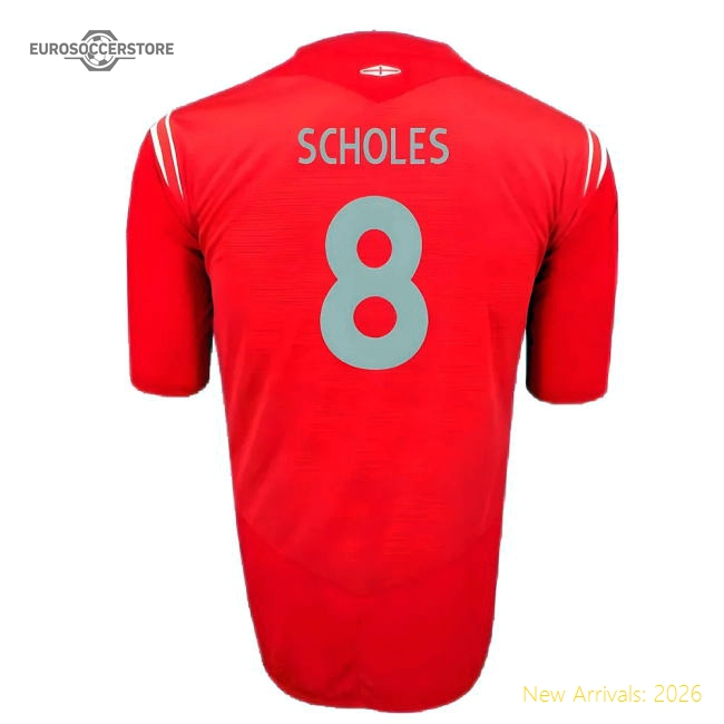 England 2004-06 Away Shirt (2XL) (Excellent) (Scholes 8)
