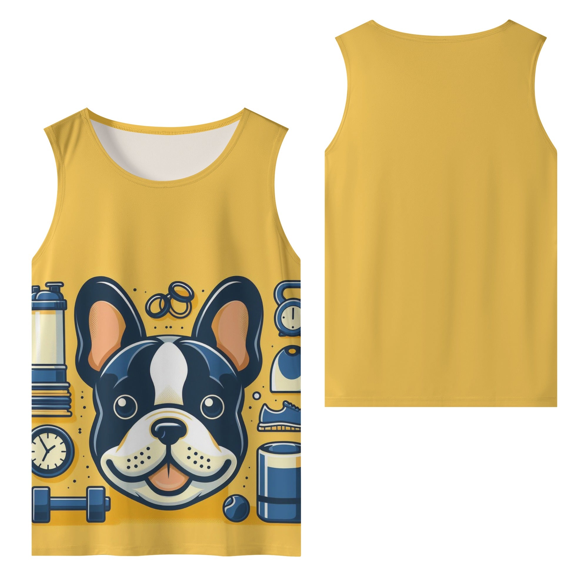 French Bulldog Lover Scout Men Tank Tops Trendy Everyday Top