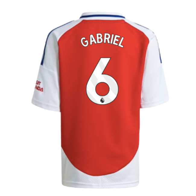 2025 Edition Arsenal Home Soccer Jersey 2024-2025 (Gabriel 6)