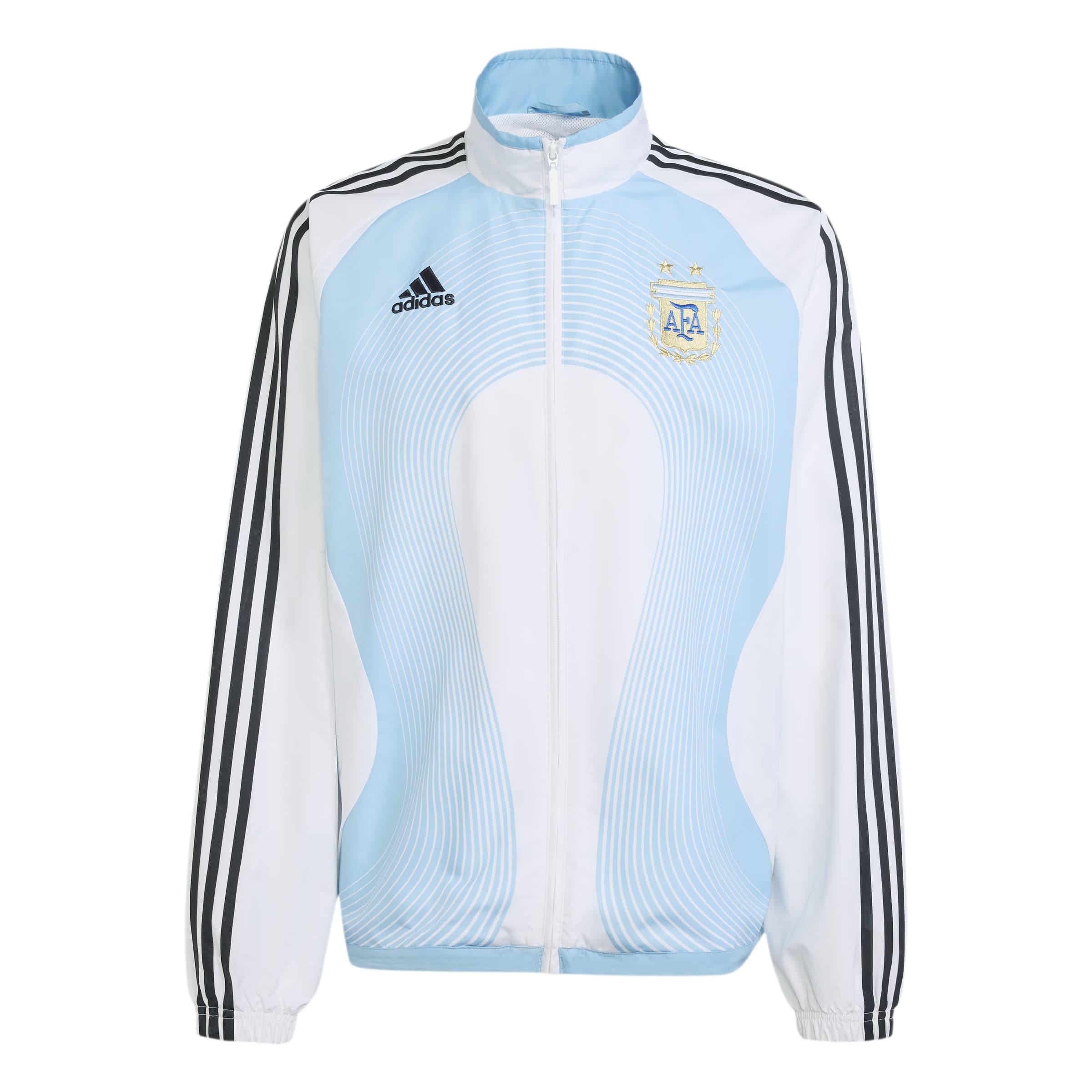 [SJH] Argentina National Team 2006 Bringback Full-Zip Track Jersey Top - White