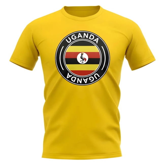 Aero-Dynamic Top-Tier Uganda Football Badge T-Shirt (Yellow)