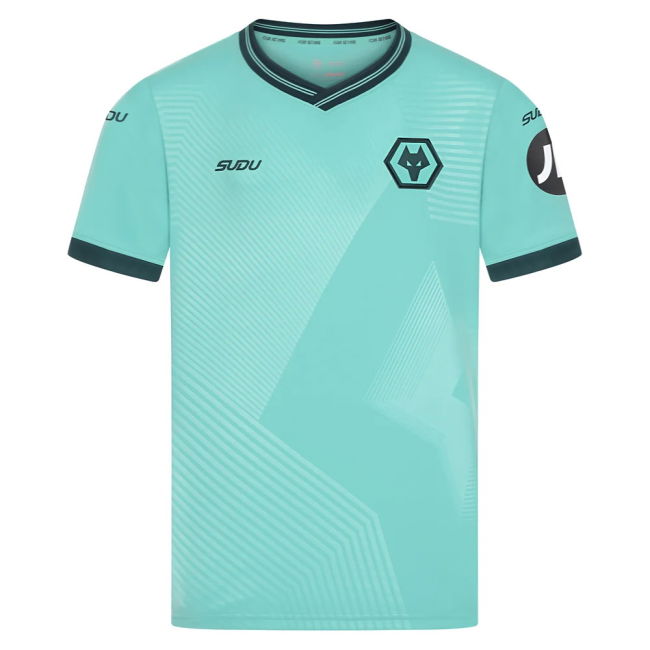 Kids Professional Style Wolves Away Pro Shirt 2025-2026 (Fer Lopez 28)