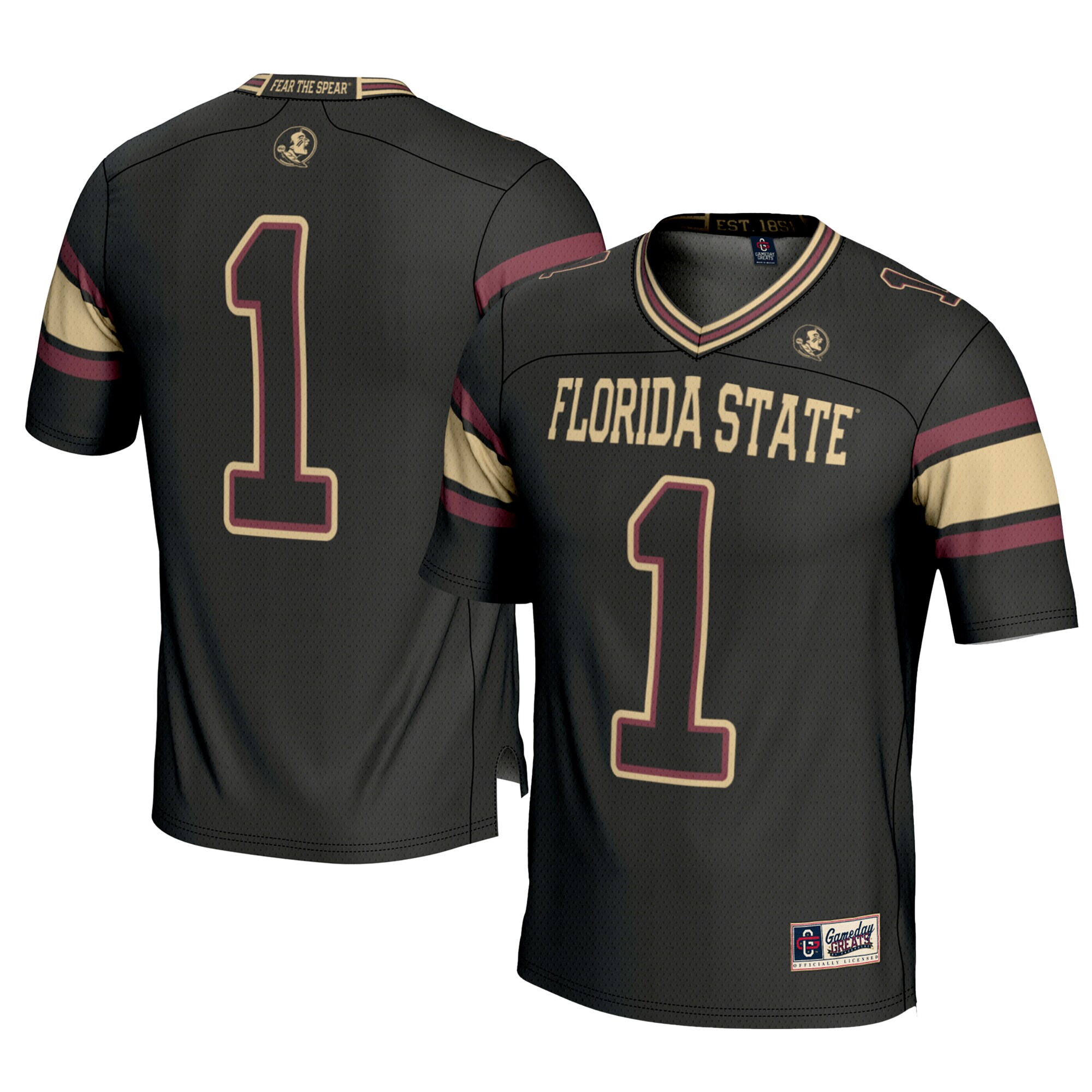 [DDG] Florida State Seminoles GameDay Greats Football Jersey - Black
