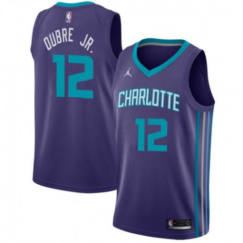 Nike Nets Purple Charlotte Hornets #12 Jersey - Value-Priced