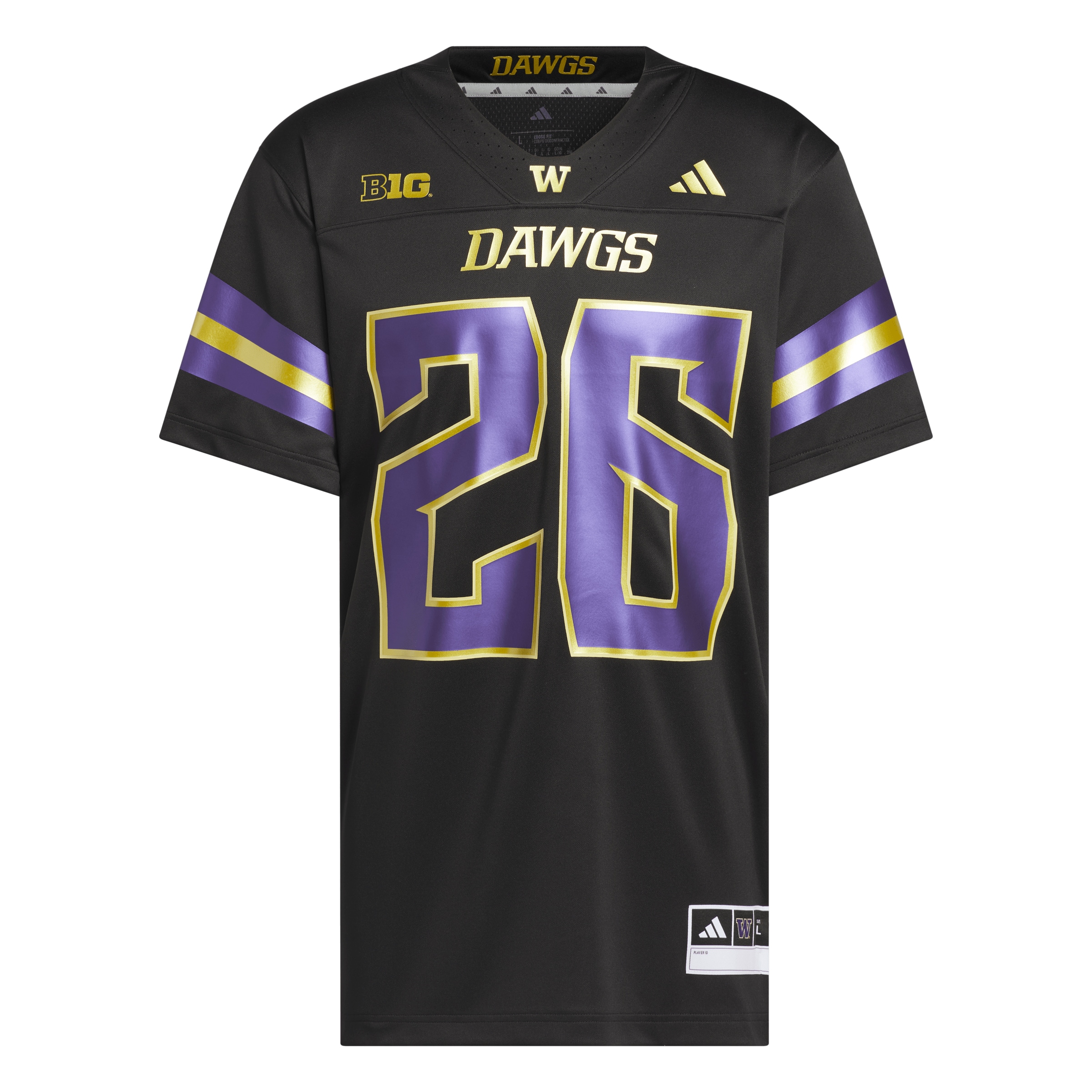 [NJP] Washington Huskies Unleash the Dawgs Premier Strategy Jersey - Black