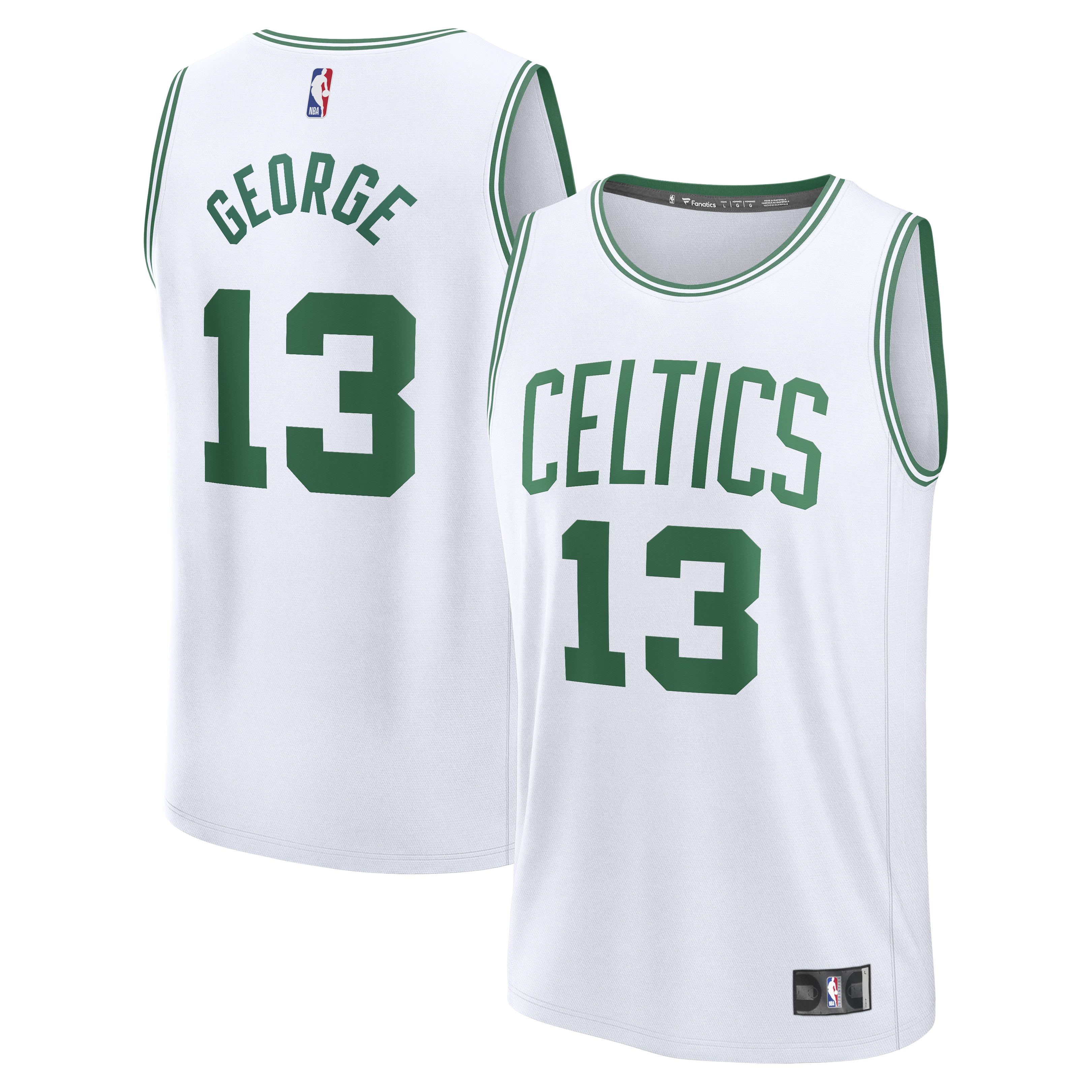 [SJH] Youth Paul George Boston Celtics Fast Break Replica Jersey - Association Edition - White