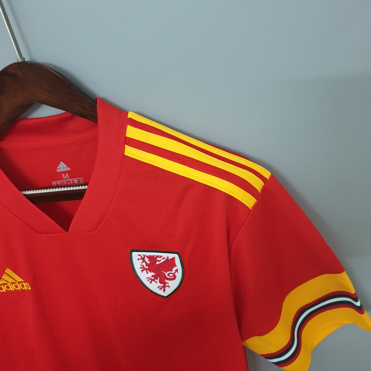 20-21 Wales Euro 2020 Soccer Jersey Home Red Football Shirt -