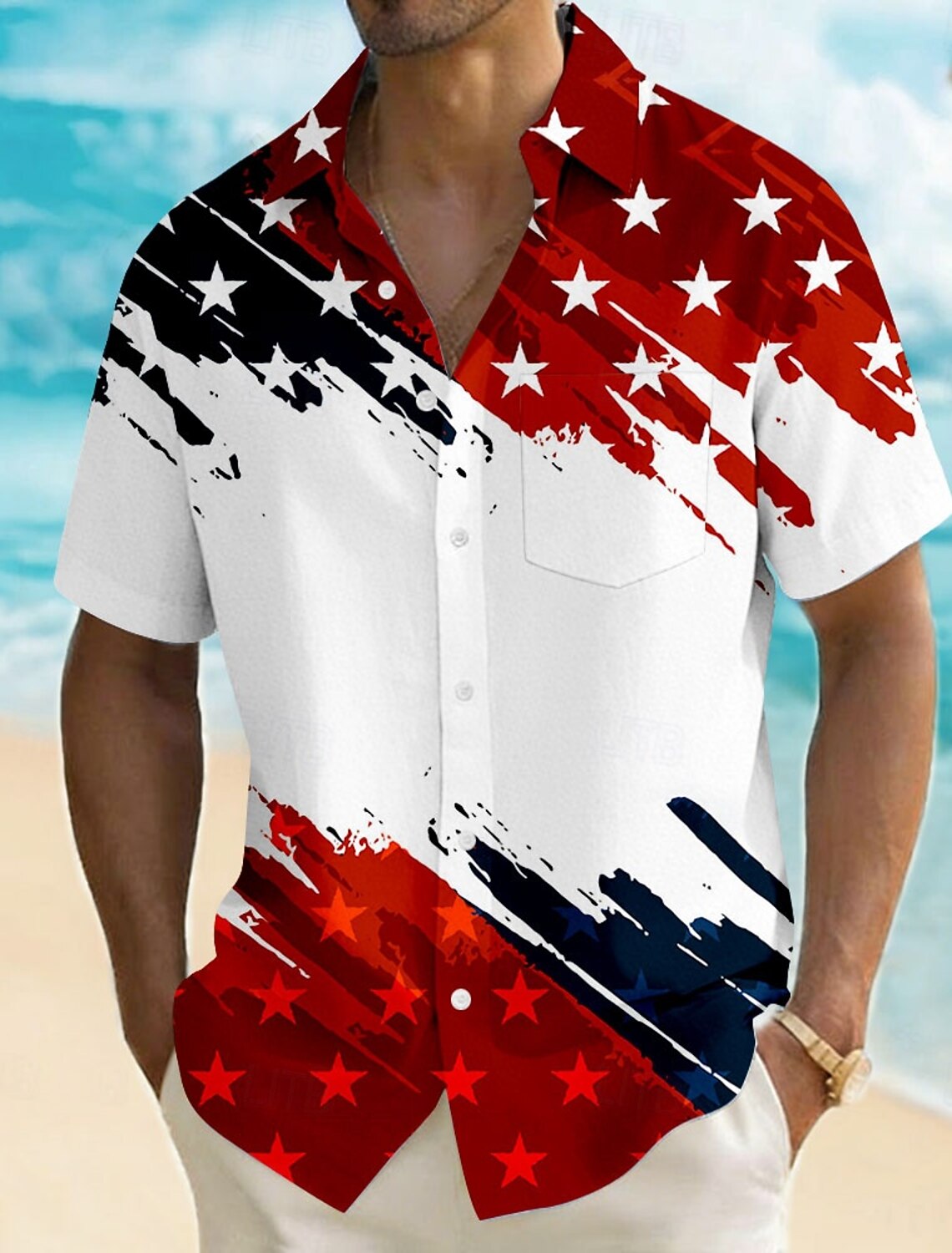 Men's 4th of July U.S. 250th Anniversary Anchor American Flag Bermuda shorts Casual Shorts Golf Shorts Mid Waist Hawaiian Patriotic Outdoor Beach Holiday Flat Front Shorts with 4 Pockets Designer