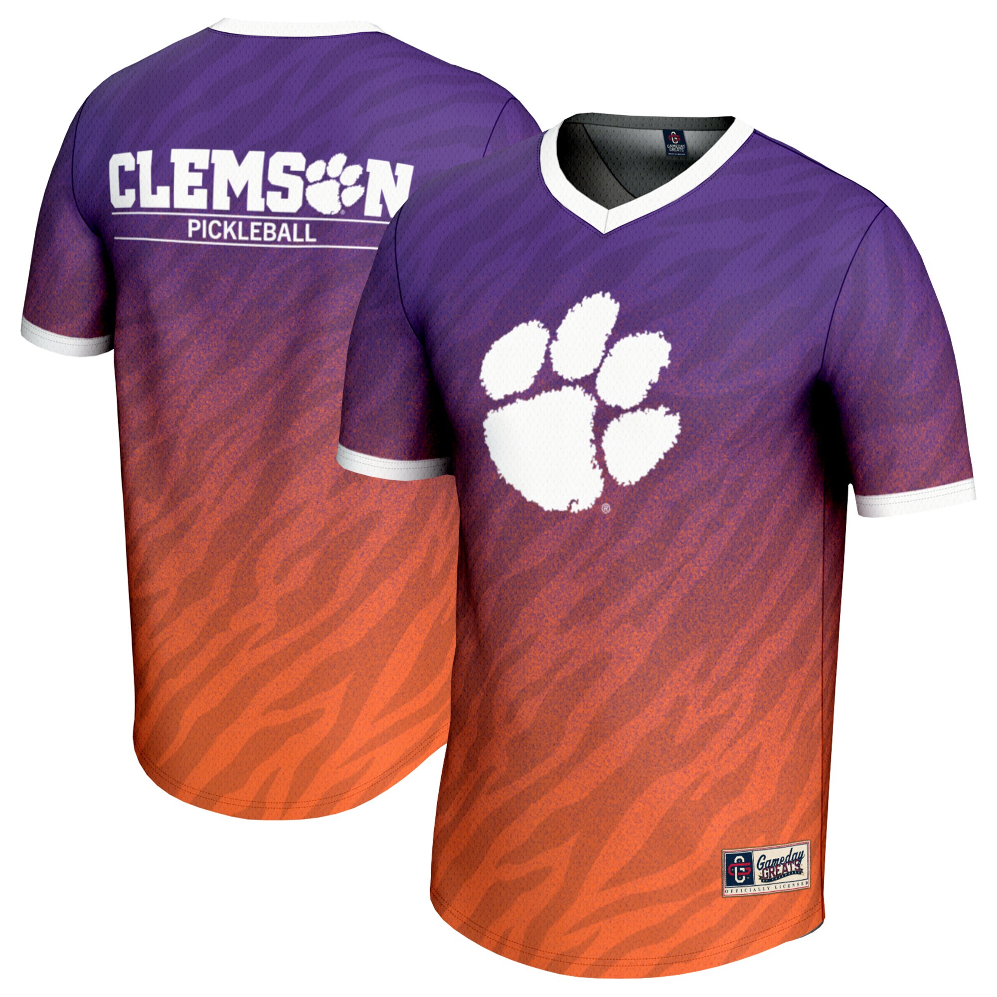 [DDG] Clemson Tigers GameDay Greats Youth Lightweight Pickleball Jersey - Purple