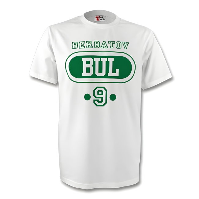 Dimitar Berbatov Bulgaria Bul T-shirt (white)