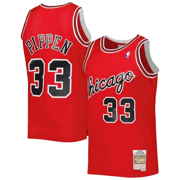 Scottie Pippen CHI Swingman Jersey - modern premium - Red workout