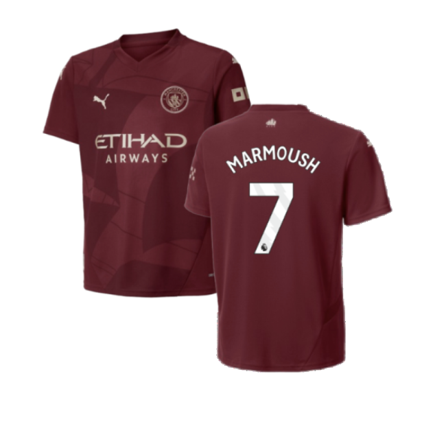 Authentic Design Football Man City Third Shirt Kids Marmoush #7 Mo...