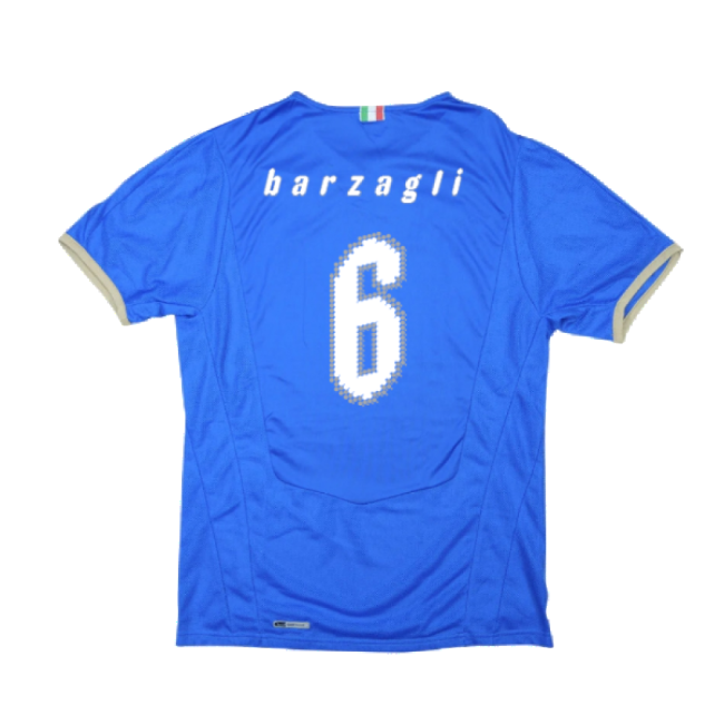 Barzagli 6 Pro Style Italy Home Professional Jersey 2008-2009