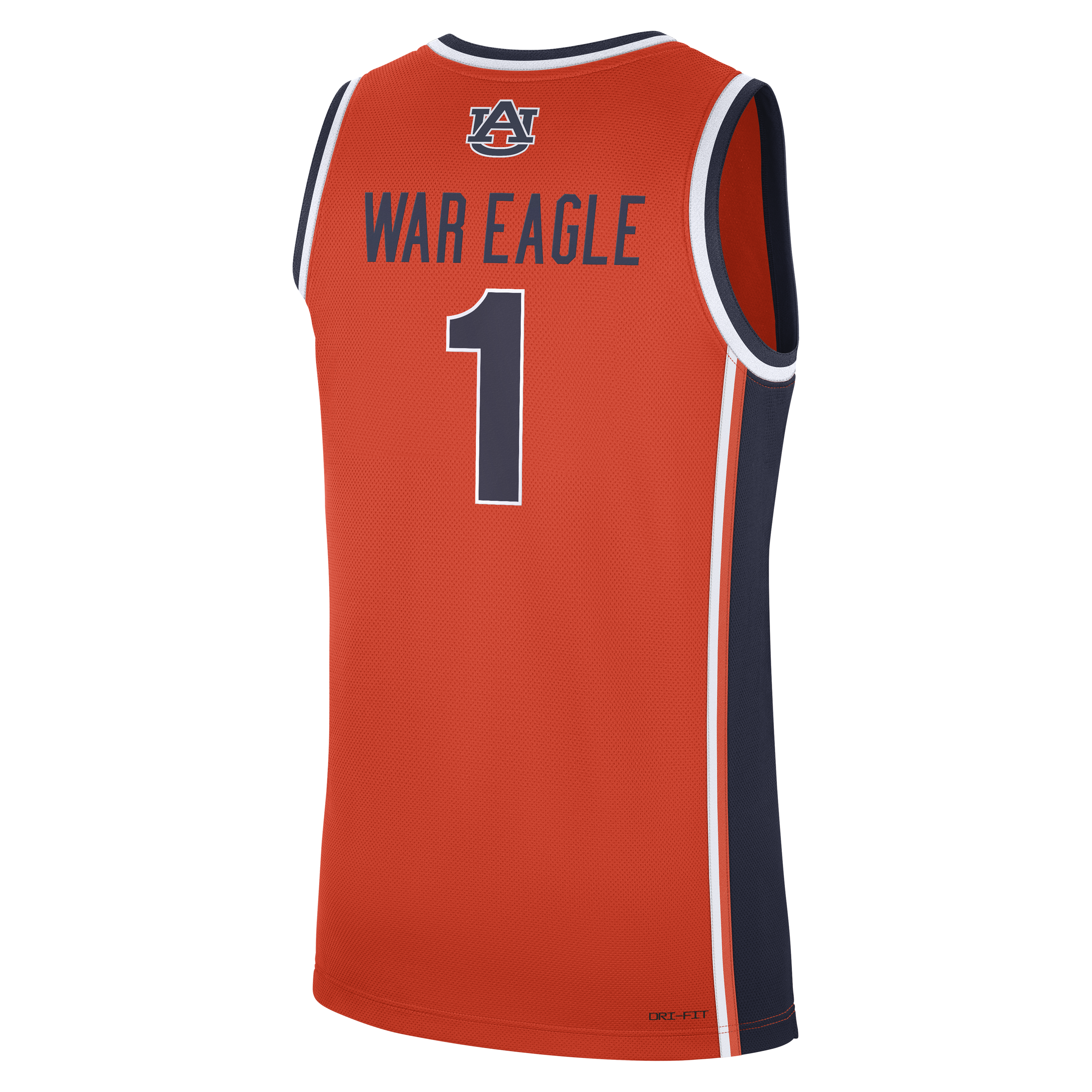 [NJP] Auburn Tigers #1 Alternate War Eagle Replica Basketball Jersey - Orange