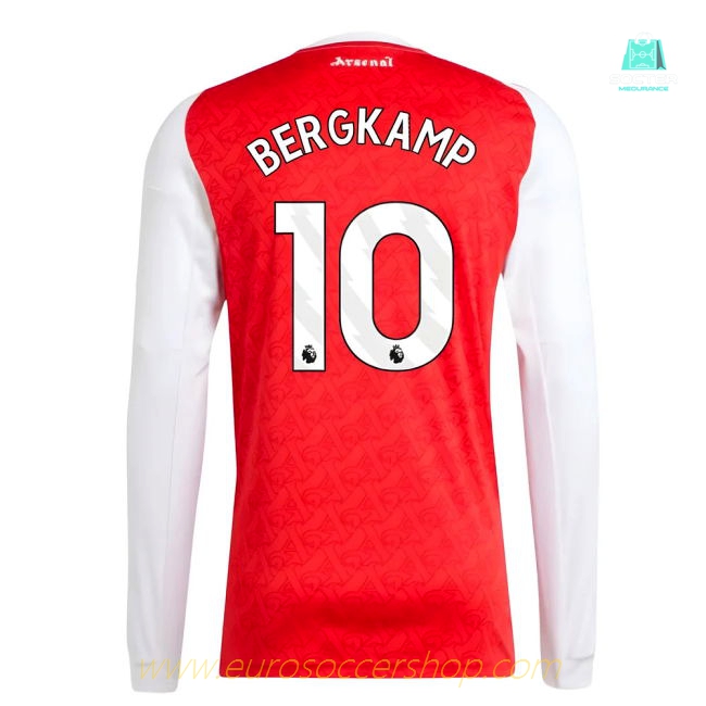 2025-2026 Arsenal Long Sleeve Home Shirt (Bergkamp 10)