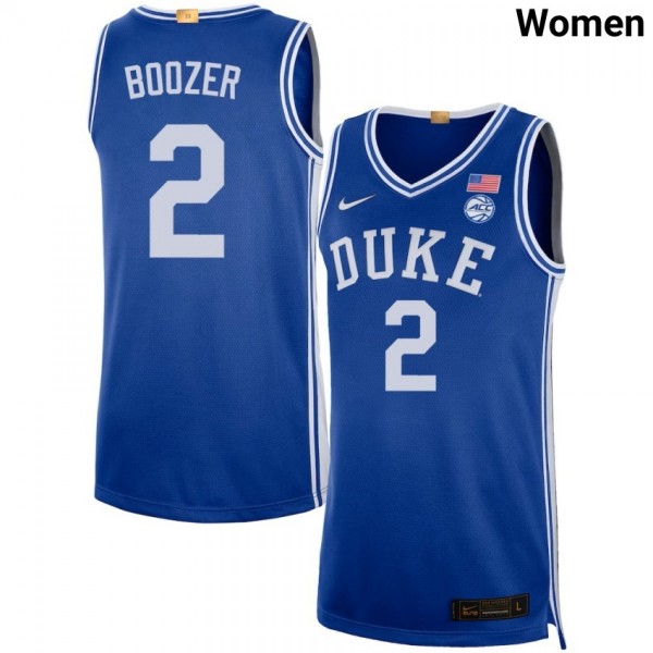 Women Duke Blue Devils #2 Cayden Boozer Royal Nike Stitch Jerseys