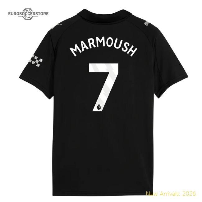 Exclusive Premier League Team Away Marmoush Jersey 2025-2026 Stretchy