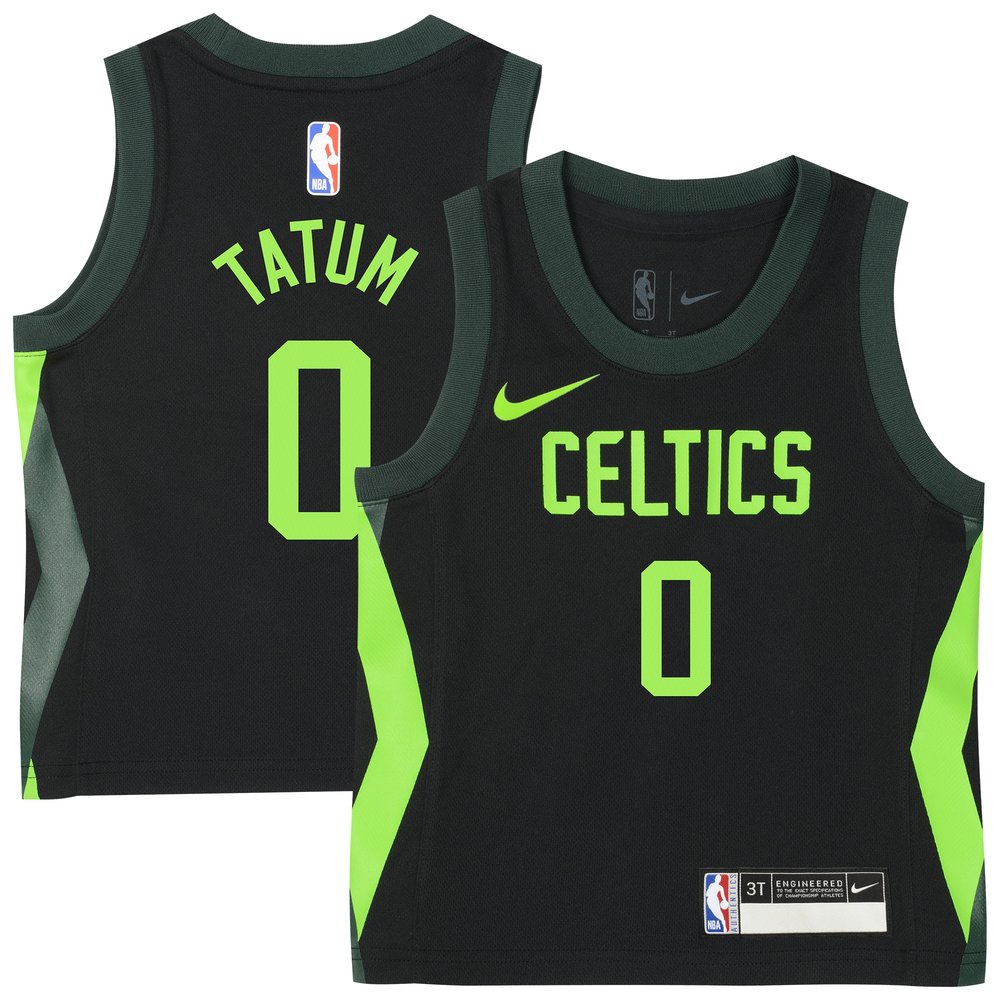Classic Boston Celtics Jayson Tatum Black Jersey City Edition
