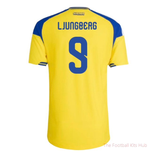 2026-2027 Sweden Authentic Home Shirt (Ljungberg 9)
