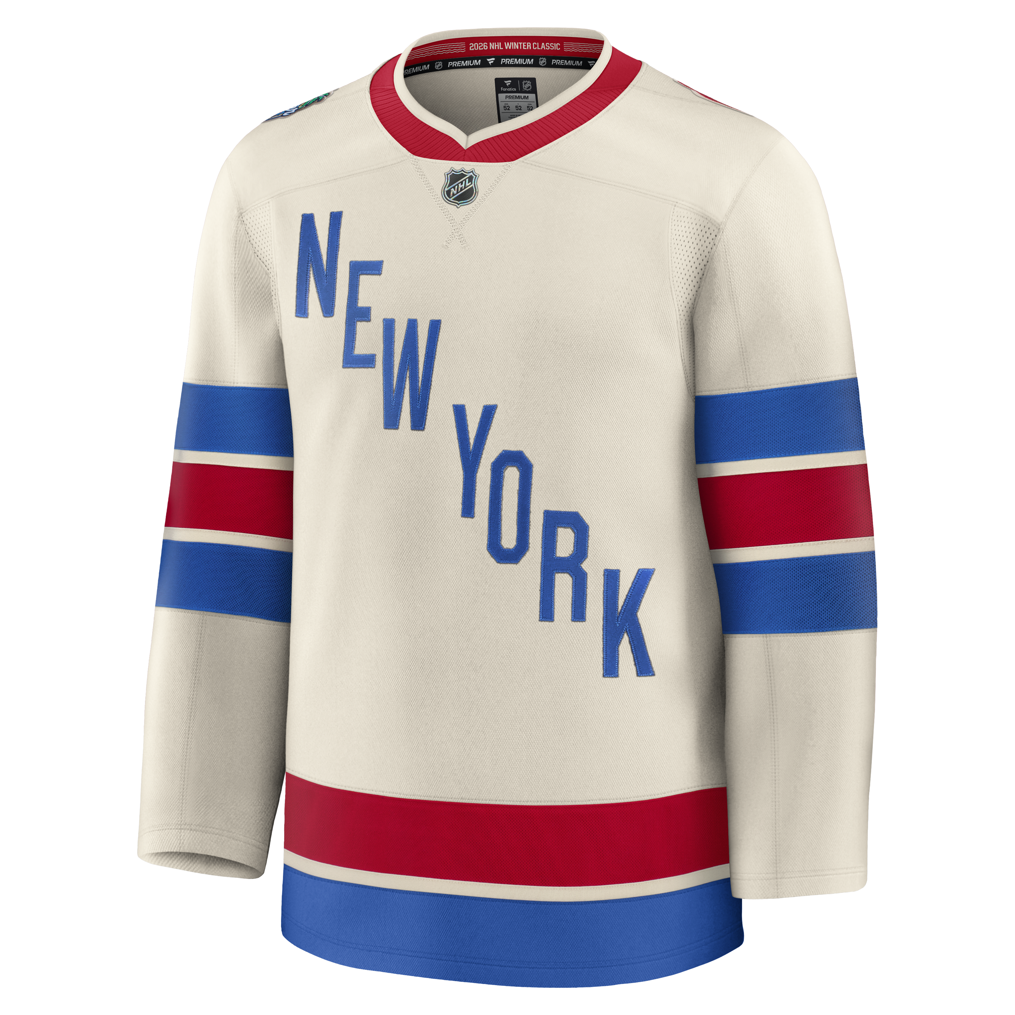 [LK] New York Rangers 2026 NHL Winter Classic Premium Jersey - Beige