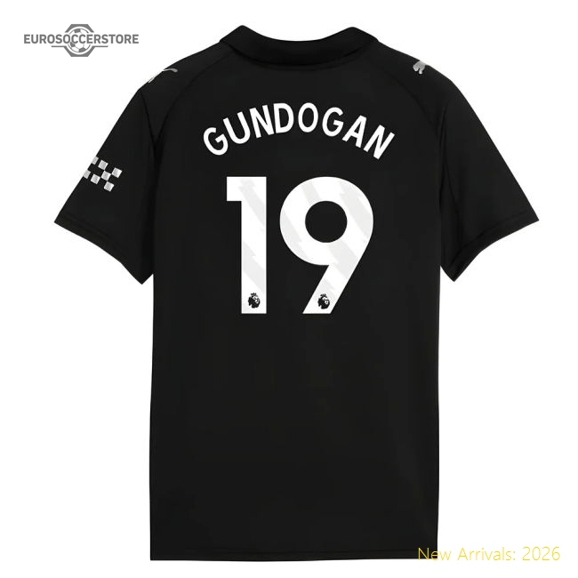 2025-2026 City Man Away Soccer Shirt (Kids) (Gundogan 19)