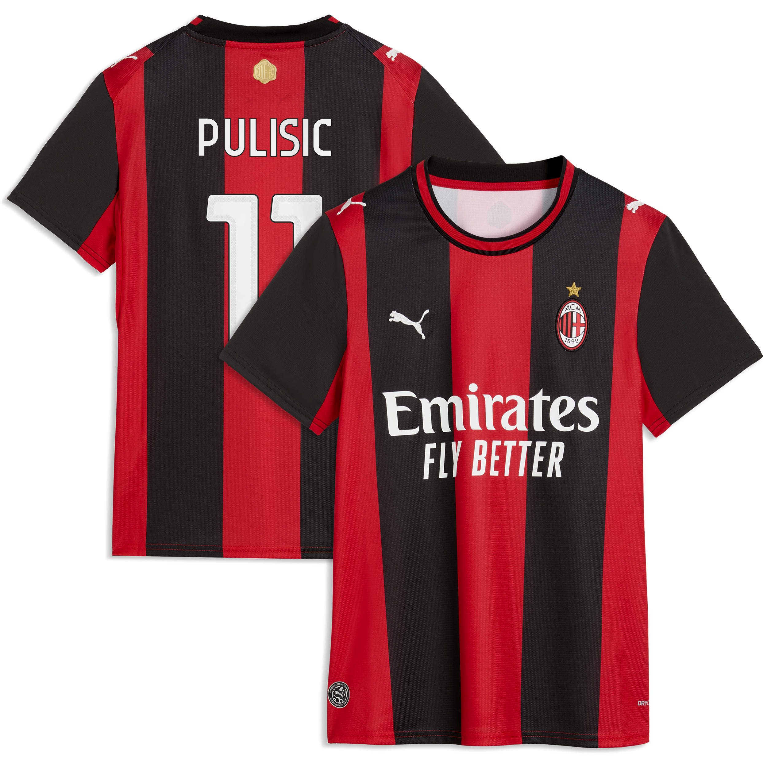 [SJH] Christian Pulisic AC Milan Women's 2026/27 Home Replica Jersey - Black/Red