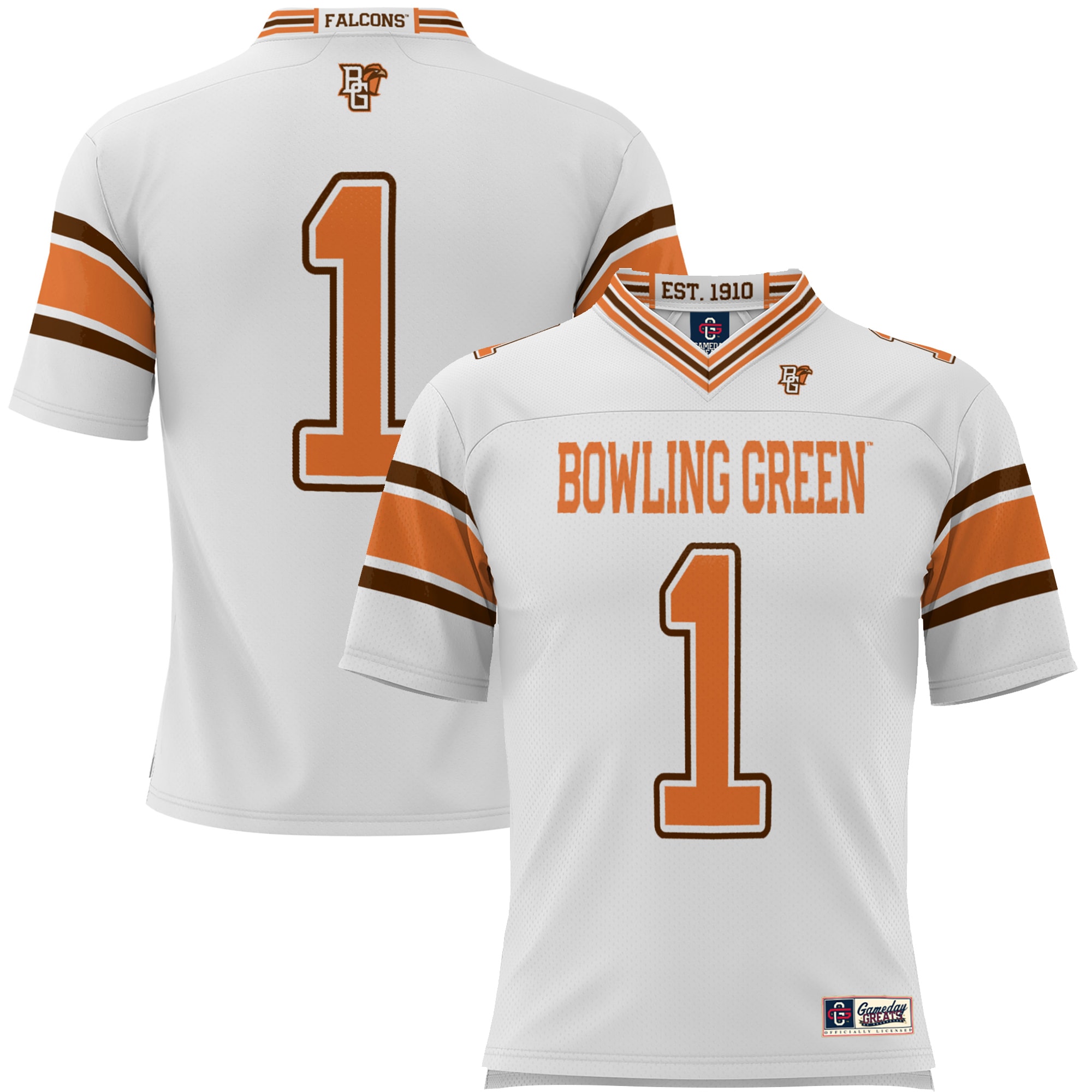 Bowling Green #1 Football Jersey - White | Stadium Series 2026/27