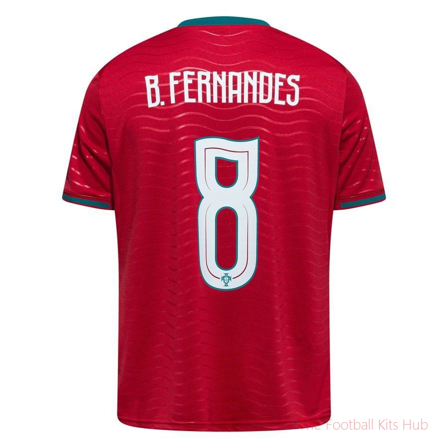 Portugal Home Shirt World Cup 2026 B. FERNANDES 8